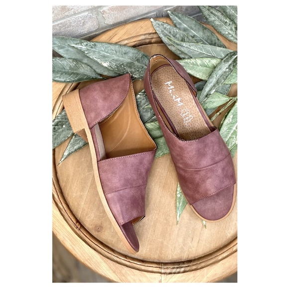 Mi.iM Shoes - Mi.iM "Harley" Open Toe Side Cutout Flat - Purple